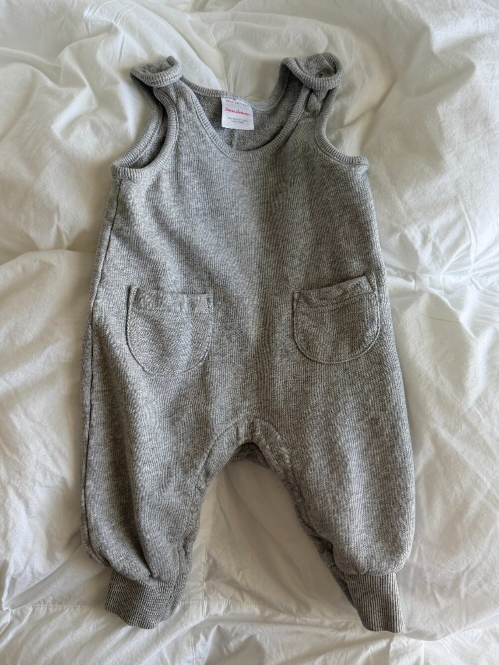 Hanna Andersson 3-6 Grey Overalls